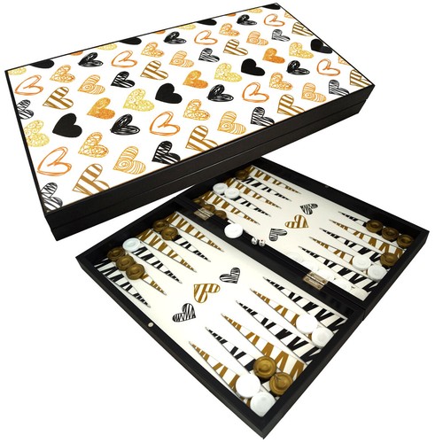 Deluxe holz backgammon set - deluxe,
