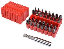 BITSATZ 33-tlg Spezialbits Set Triwing Torx Sechskant Bit Bits Satz 1/4 Zoll
