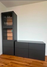 Ikea Besta Schrank Vitrine Und Sideboard Anthrazit