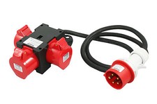 91445 CEE Adapter 16A 400V 3 x 16A Baustromverteiler Stromverteiler Verteiler