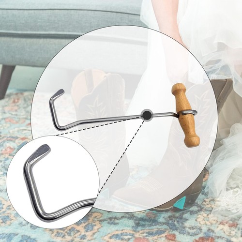 Stiefelzieher mit holzgriff - mit,