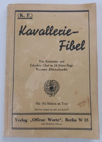 Kavallerie fibel - kavallerie-fibel, v