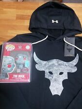 Under Armour Project Rock Terry HD Herren Hoodie inkl. Funko Pop "The Rock Figur
