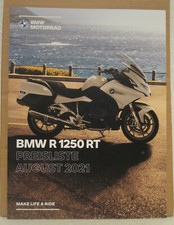 BMW Motorrad Prospekt: R 1250 RT - Preisliste August 2021, Druckdatum 07/2021