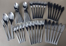 AMC Besteck Besteckset 42-Teilig Elypsis 18/10 Edelstahl Messer Gabel Löffel