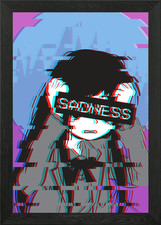 Trauriges Anime Girl Vaporwave