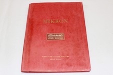 Betriebsanleitung - Fräsmaschine Fräse - MIKRON - Abwälzfräsmaschine 79