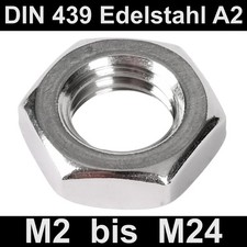 DIN 439 Sechskantmuttern M2