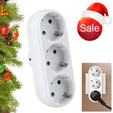 3 Fach Steckdosenadapter Mehrfachstecker Steckdosenverteiler Adapter Steckdose
