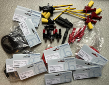 Hirschmann ++ Paket Messleitungen Kleps Abgreifklemmen Adapter verschied. ++ Neu