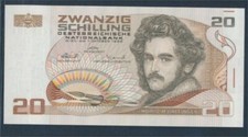 Banknoten Österreich 1986 Kat-Nr.: 289 (148) bankfrisch 20 Schilling (10717337
