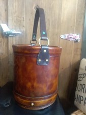 Papierkorb Zeitungsständer "Original Book Works, London" Lederoptik+ Messing