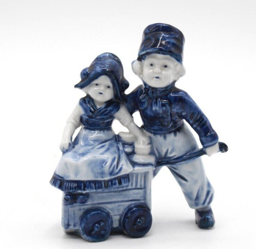 Kinderpaar mit bollerwagen - mit,