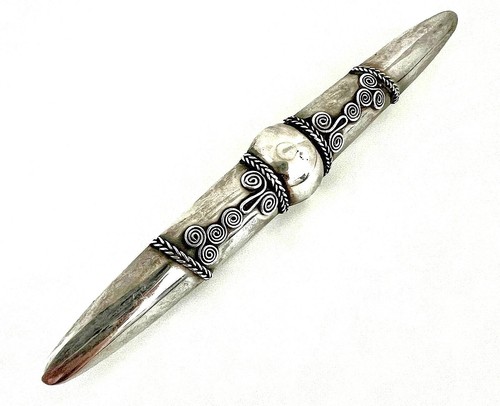 Vintage silber stabbrosche - vintage, silber-stabbrosche