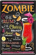 Blechschild Cocktail Rezept