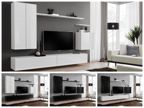 Anbauwand wohnwand wohnzimmer - anbauwand,