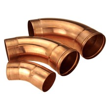 Kupfer Fallrohrbogen 40° 72°