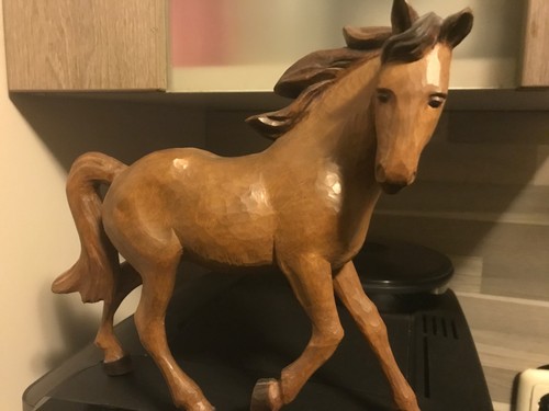 Pferd holz geschnitzt - pferd,
