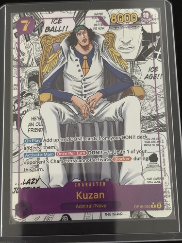One piece card game kuzan - piece,