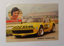 AK signiert Herbert Grünsteidl Renault Alpine A 310 V6 Bergrennen 1980er Jahre