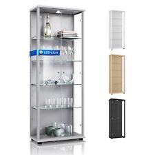 K-Möbel Glasvitrine 2-türig