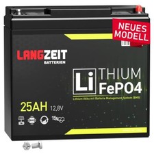 LiFePO4 25Ah 12V Akku LANGZEIT