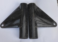 Paar rechts links MZ TS Scheinwerferhalter Lampenhalter DDR Halter vorn schwarz