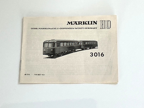 Märklin 3016 schienenbus - h0,
