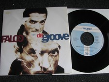 Falco-Data de Groove 7" Vinyl -1990 Germany-Teldec-9031 71518 7-Promo Copy Stick