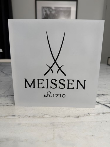 Meissen markenschild plexiglas - meissen,