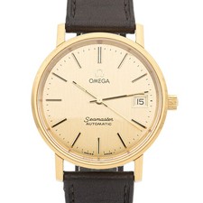 35 mm ø - Omega Seamaster (aus 1978) Automatic Date Herrenuhr 166.0202 Kal. 1010