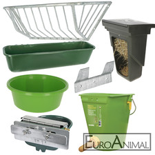 Zubehör für Kälberhütte Kälber-Iglu Calf House Kälberbox; Eimer Tröge Raufen