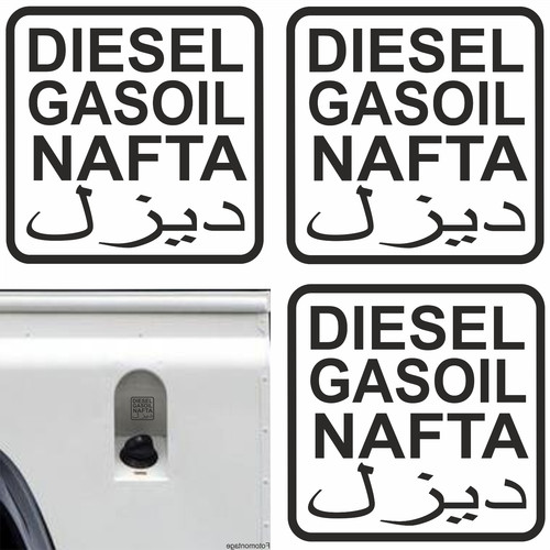 7cm aufkleber diesel - 3x,