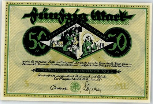 Notgeld mark dortmund - notgeld,