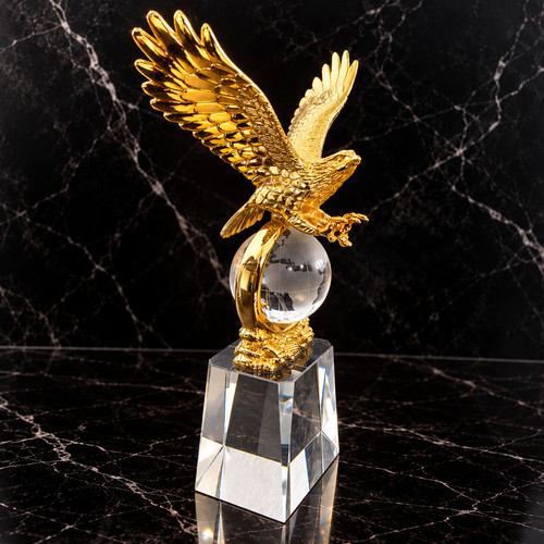 Goldener adler skulptur deko - goldener,