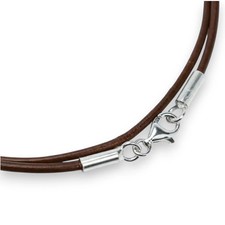 Lederband 925 Sterling Silber