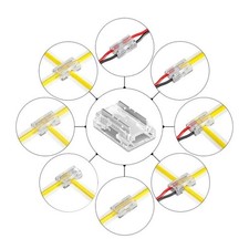 9 in 1 Käfer Clip Verbinder 2 Pin 8/10mm COB & HD SMD LED Streifen IP20 Single Col