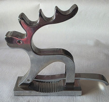 Nussknacker Elch - Rentier metall verchromt