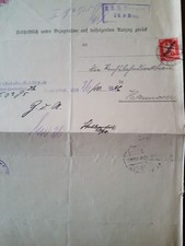 DESSAU/HANNOVER Faltbrief - postgelaufen, gestempelt 25.10.1926