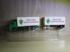 Brauerei Rosenhammer MAN F90 Hängerzug in PVC Schachtel