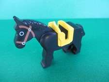 Lego Pferd mit Sattel Rappe