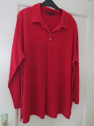Rote hemdbluse xxl von - rote,