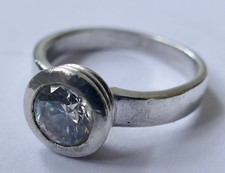 Ring 925 silber solitär - 925,