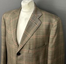 HENRY COTTON'S BLAZER / 100% Wolle SPORTJACKE Herren Größe 56 - UK 46" Brustumfang 3XL