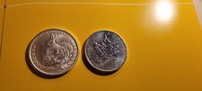 Silbermünzen 1 oz × 2 Stück,Maple Leaf 2011 und Year of the rabbit 2011
