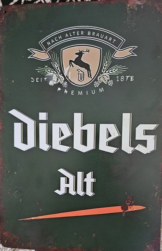 Blechschild diebels brauerei - diebels,
