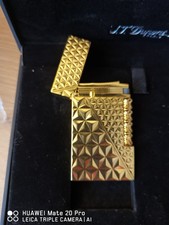 feuerzeug dupont gold mit