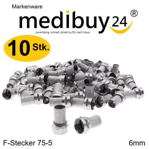 10x stecker sat anlage kabel - 10x,