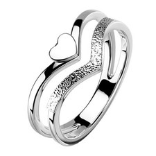 Designer Herz Damen Ring