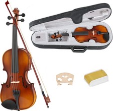 B-WARE Geigenset 1/4 Größe Violinenset Geige Violine Set Koffer Schülergeige